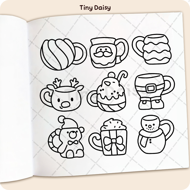 Christmas Patterns Coloring Book - Image 6