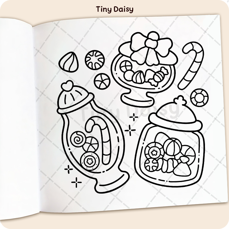 Christmas Patterns Coloring Book - Image 4