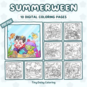 Summerween – Mini Digital Coloring Set