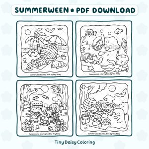 Alternative view of Summerween – Mini Digital Coloring Set