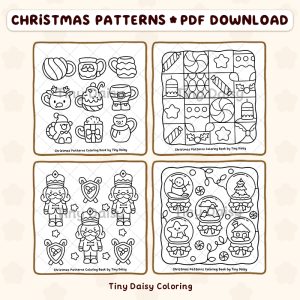 Alternative view of Christmas Patterns – Mini Digital Coloring Set