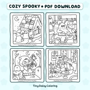 Alternative view of Cozy Spooky – Mini Digital Coloring Set