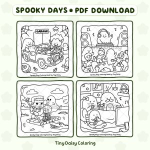 Alternative view of Spooky Days – Mini Digital Coloring Set