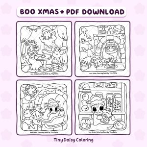 Alternative view of Boo Xmas – Mini Digital Coloring Set