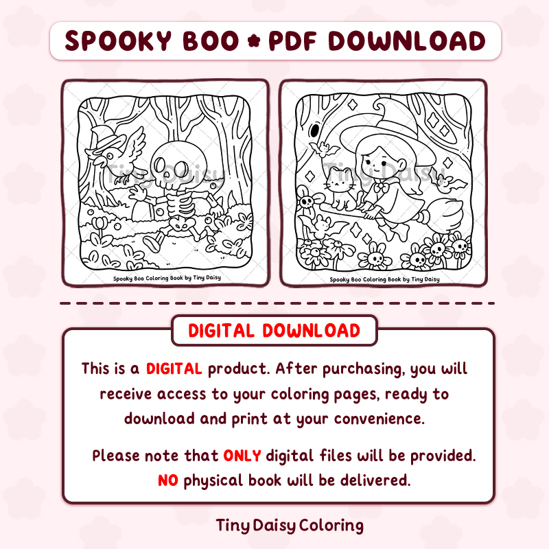 Spooky Boo – Mini Digital Coloring Set - Image 4