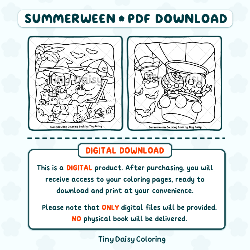 Summerween – Mini Digital Coloring Set - Image 4