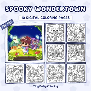 Spooky Wondertown – Mini Digital Coloring Set