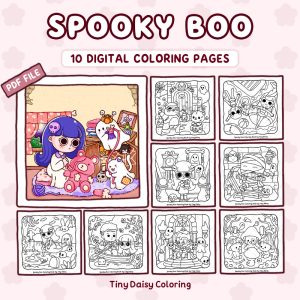 Spooky Boo – Mini Digital Coloring Set
