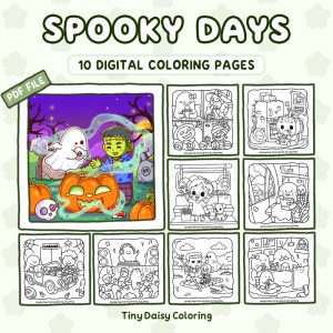 Spooky Days – Mini Digital Coloring Set