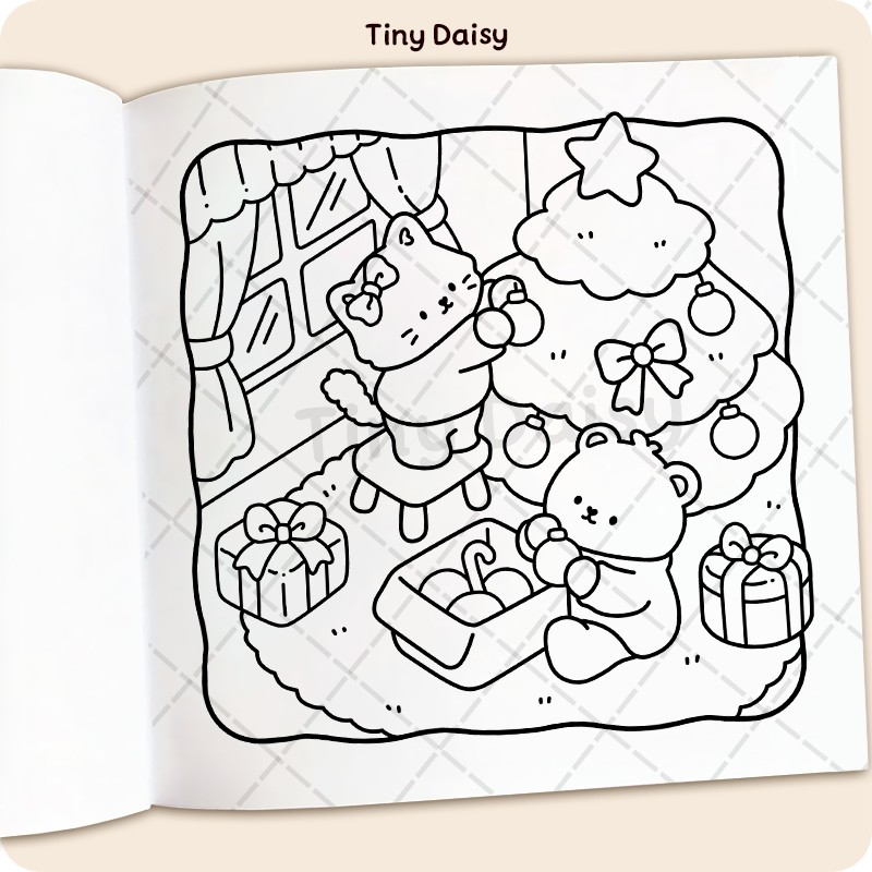 Fuzzy Advent Coloring Book - Image 3