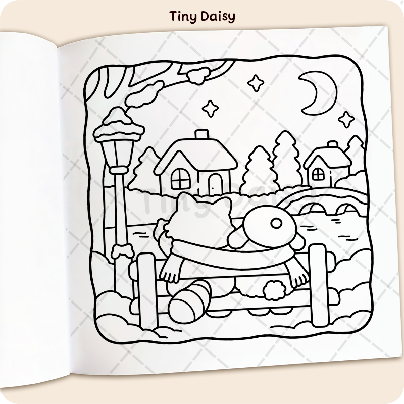 Fuzzy Advent Coloring Book - Image 2