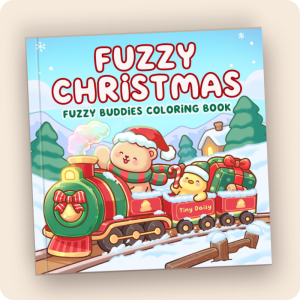Fuzzy Christmas Coloring Book